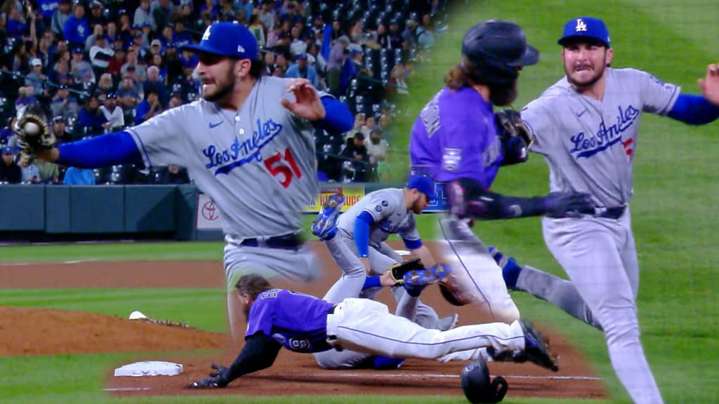 With a 1st inning infield single, Charlie Blackmon ties Larry