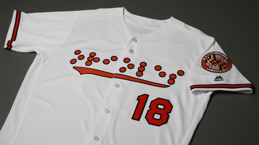 Baltimore Orioles make history by wearing Braille jerseys