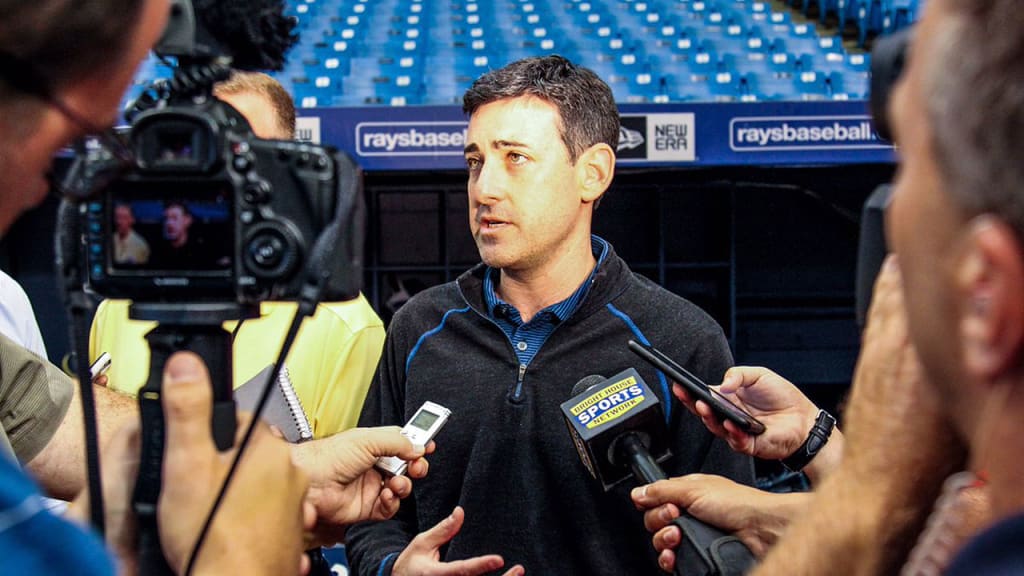 Matt Silverman addressed the media before the Rays opened the second half vs. the O's on Friday. (Rays/Twitter)