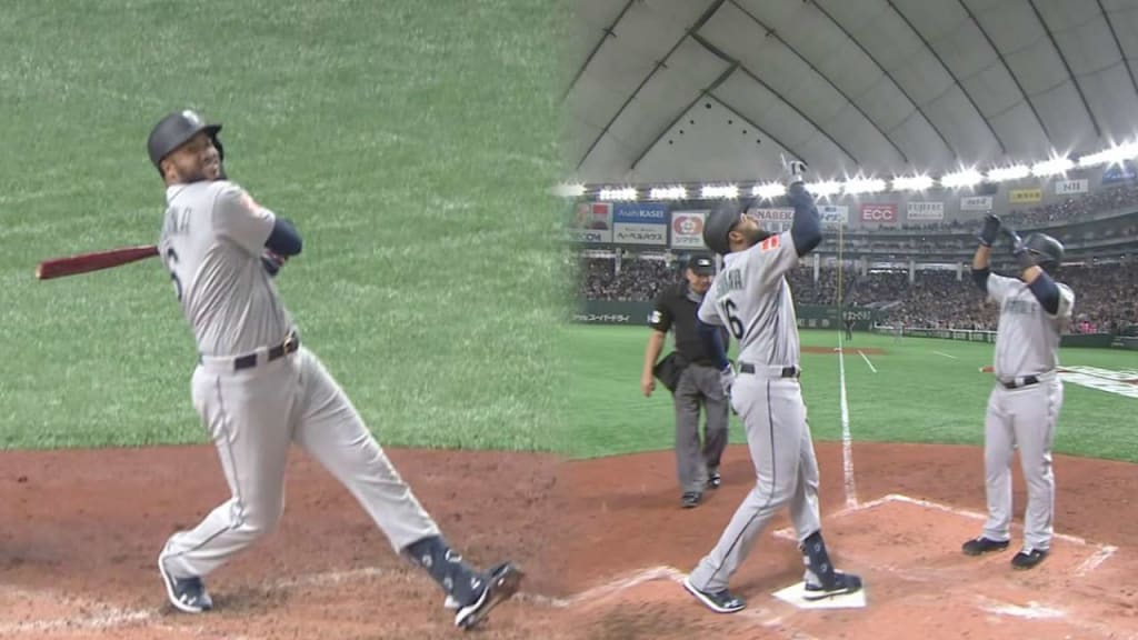 Ichiro cheered at Tokyo Dome, while Domingo Santana's grand slam