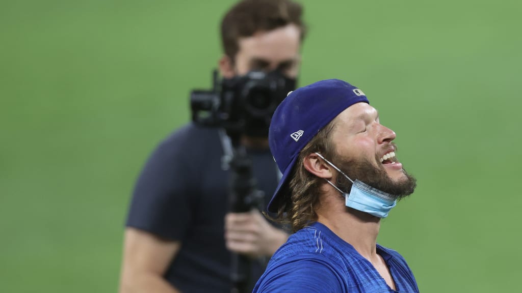 Clayton Kershaw celebrating Dodgers World Series