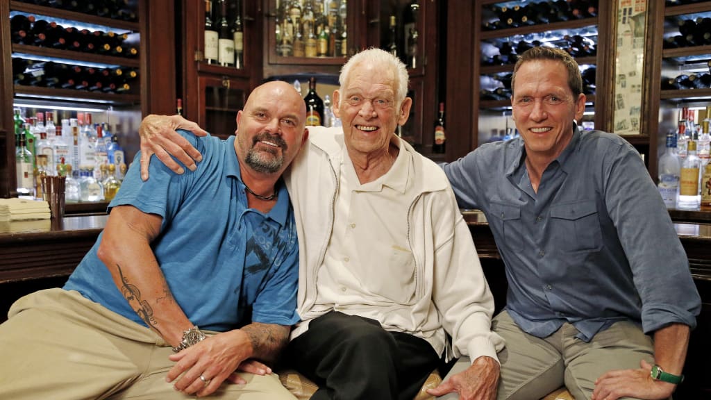Perfect game pitchers David Wells, Don Larsen and David Cone in New York City