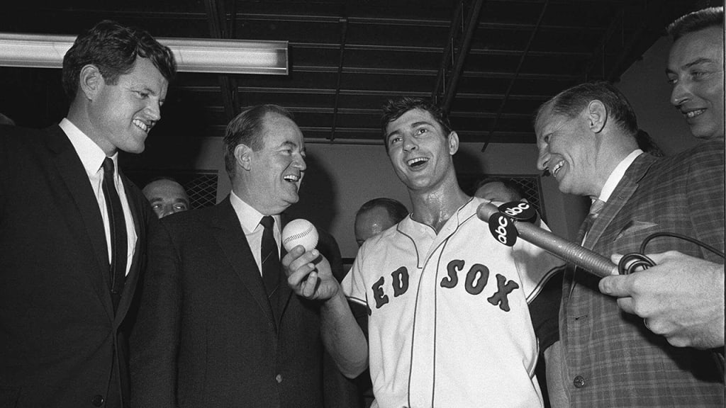 Carl Yastrzemski won the American League Triple Crown in 1967 for Boston's "Impossible Dream" team. (AP)