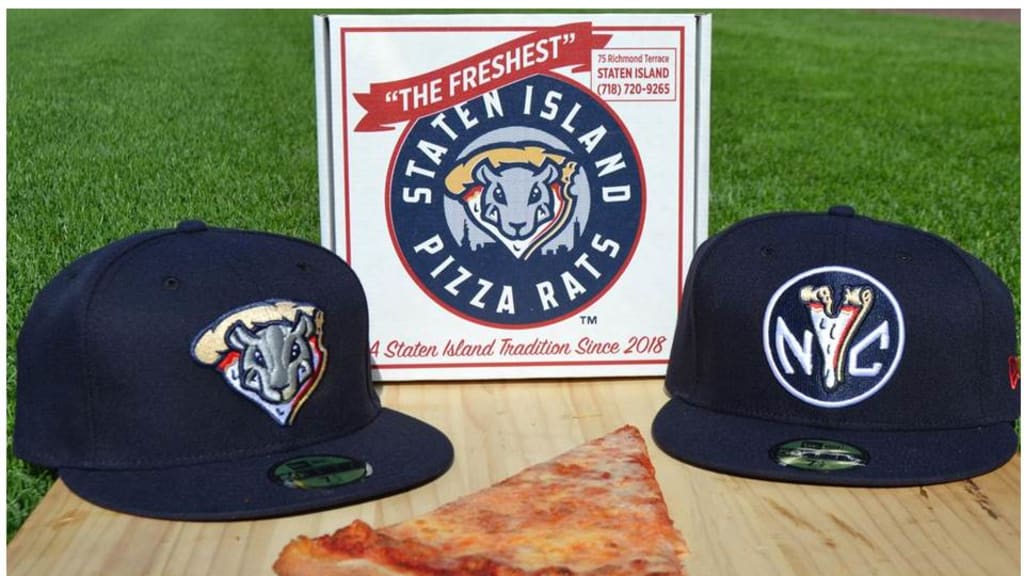 UnderConsideration on X: Today on Brand New (Linked): For 5 home games,  the Staten Island Yankees will play as the Staten Island Pizza Rats, with  an ID by @Brandiose   /