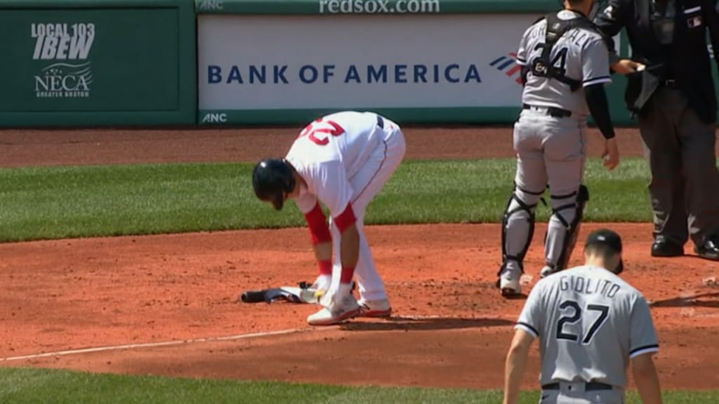 J.D. Martinez out of Red Sox lineup for 4th straight game in series opener vs. Guardians; Boston wearing yellow and blue uniforms