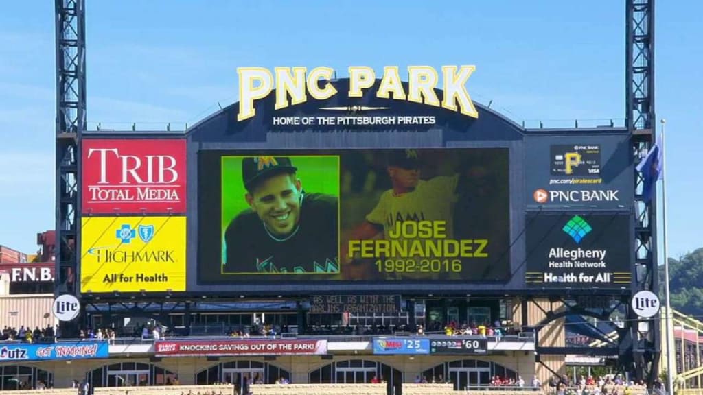 Pirates remember Marlins pitcher Jose Fernandez