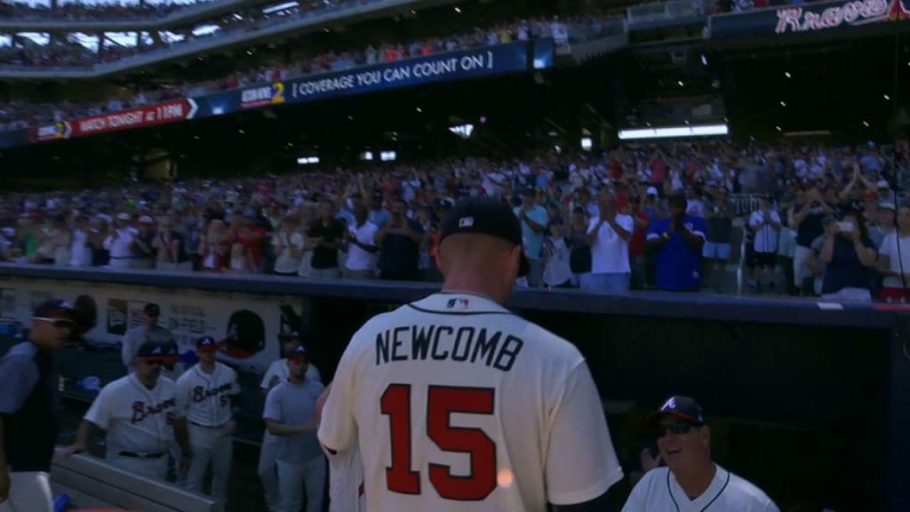 Newcomb K's 8, flirts with no-no