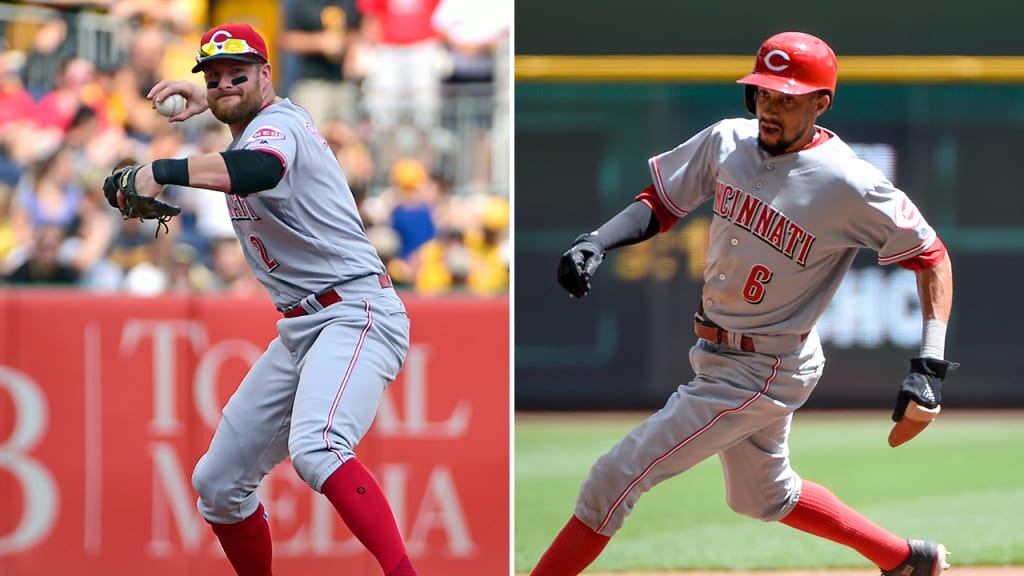 Shortstop Zack Cozart (left) and Billy Hamilton were tendered contracts. (AP)
