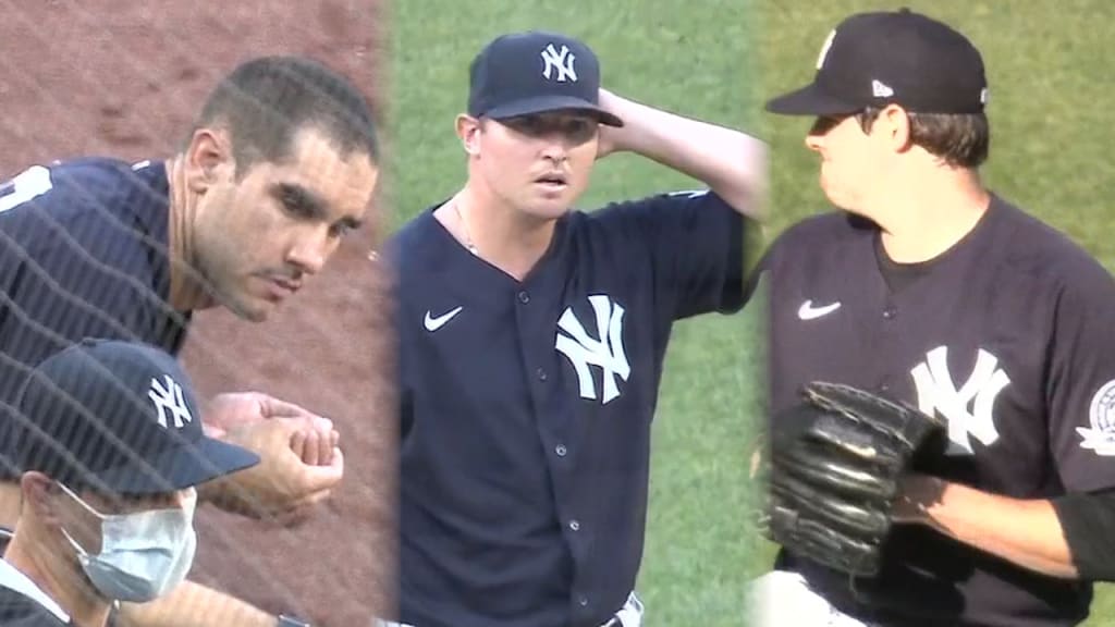 Jordan Montgomery pitches in Yankees intrasquad game