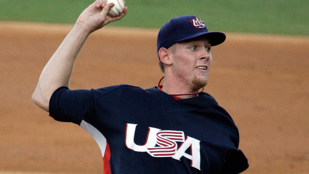 Stephen Strasburg was 1-1 with a 1.67 ERA at the 2008 Beijing Olympics. (Elaine Thompson/AP)
