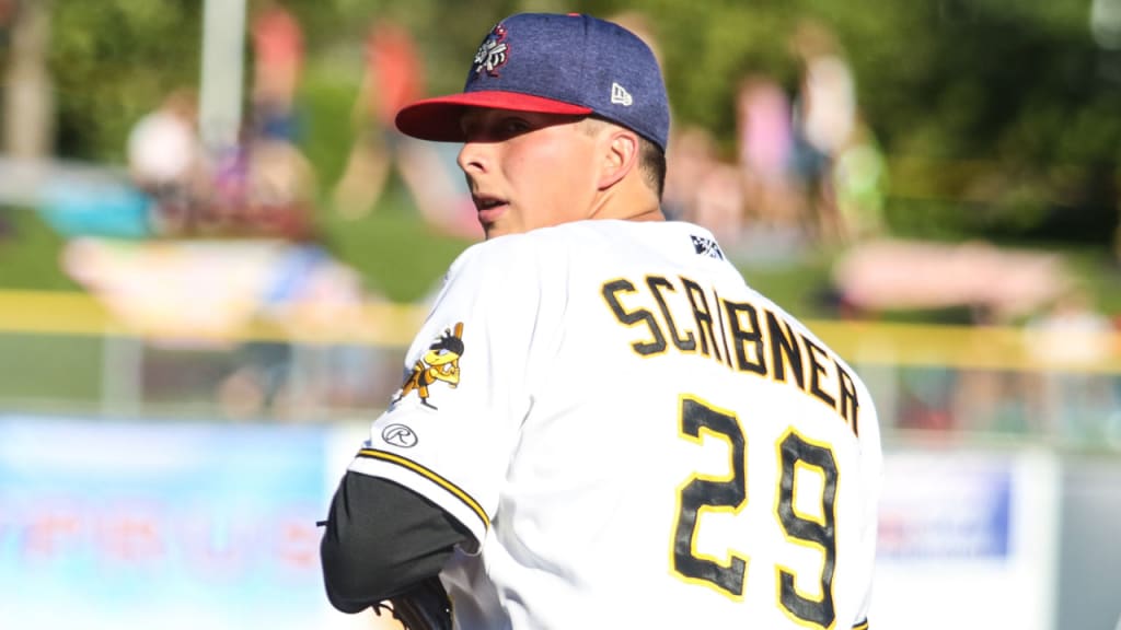 Right-hander Troy Scribner is 10-3 with a 4.16 ERA in 18 appearances for Triple-A Salt Lake this season. (MiLB.com)