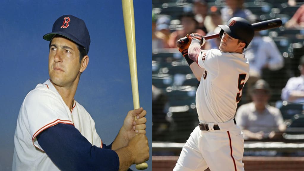 Giants' Mike Yastrzemski gets hitting tips from Hall of Fame granddad