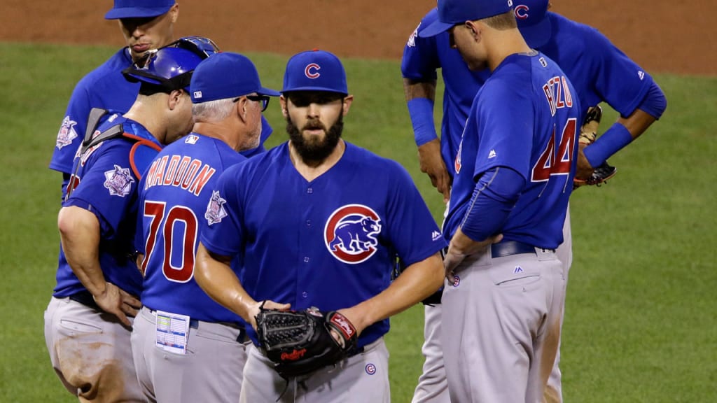 Jake Arrieta and the Cubs' pitching has struggled since the club's 46-20 start. (AP)