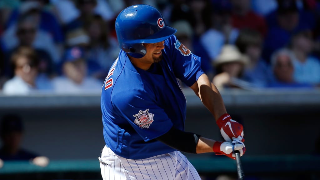 Shane Victorino joined the Cubs on a Minor League contract during Spring Training. (AP)
