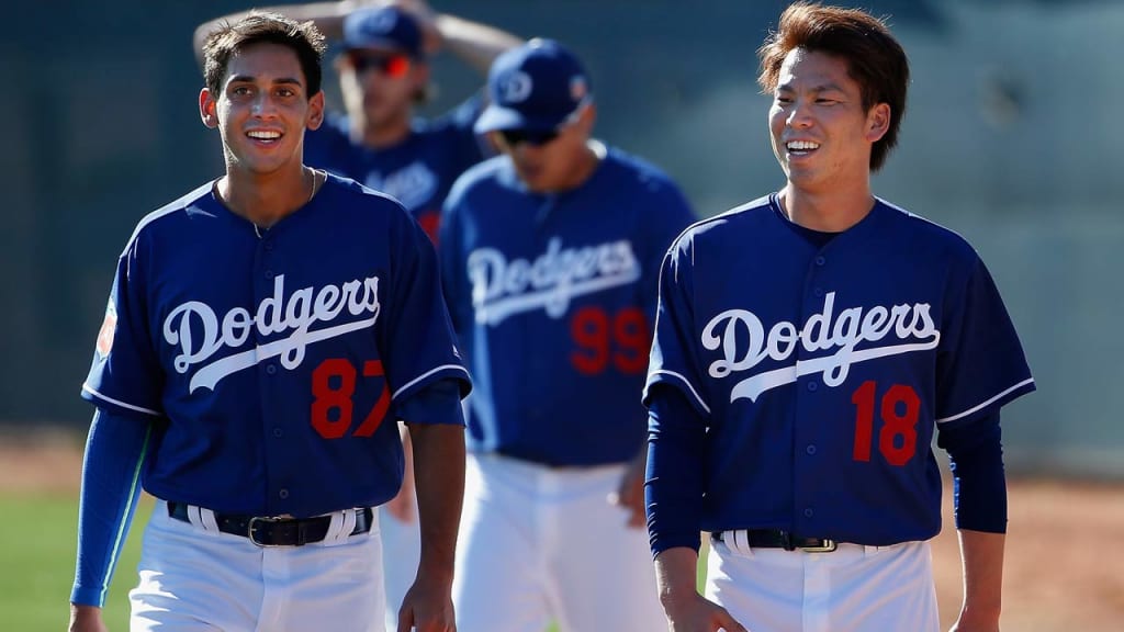 Jose De Leon will make his MLB debut Sunday and Kenta Maeda will pitch in six days' rest Monday. (Getty)