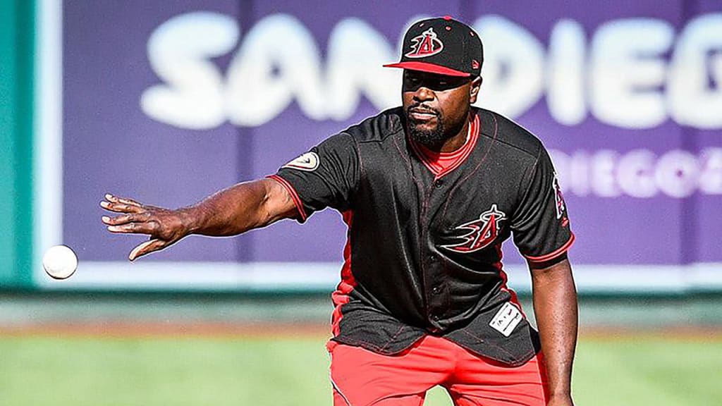 Brandon Phillips takes grounders before Tuesday night's game vs. the Indians. (Angels)