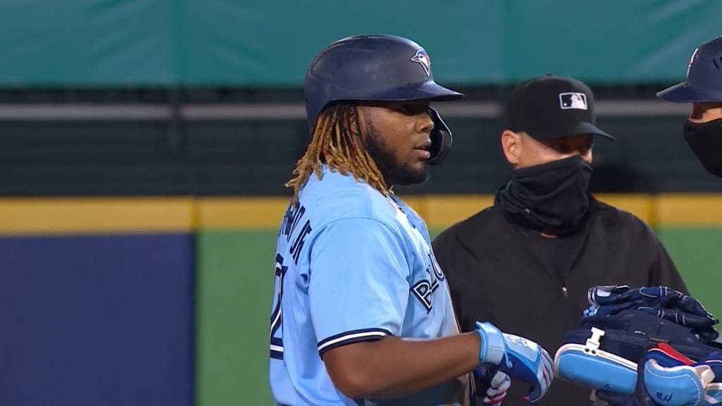 Talkin' Baseball on X: Several of Vladimir Guerrero Jr.'s friends and  relatives are with him at a baseball game in Dominican Republic tonight  wearing jerseys that have “BUST” on the back  /