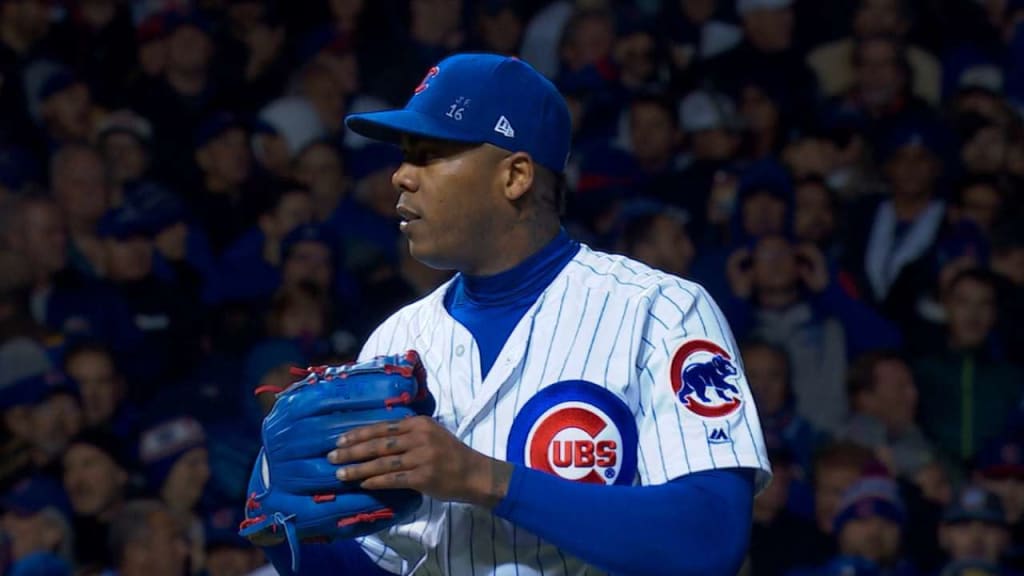 Cubs' Chapman gets eight outs to secure Game 5