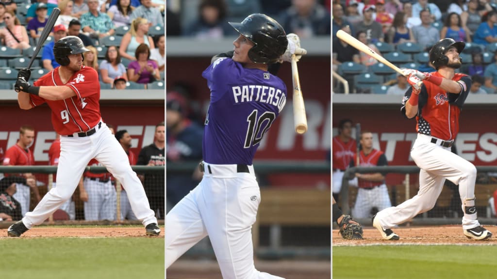 Rockies prospects Tom Murphy, Jordan Patterson and David Dahl combined for four homers in Albuquerque's 12-8 win over Memphis.