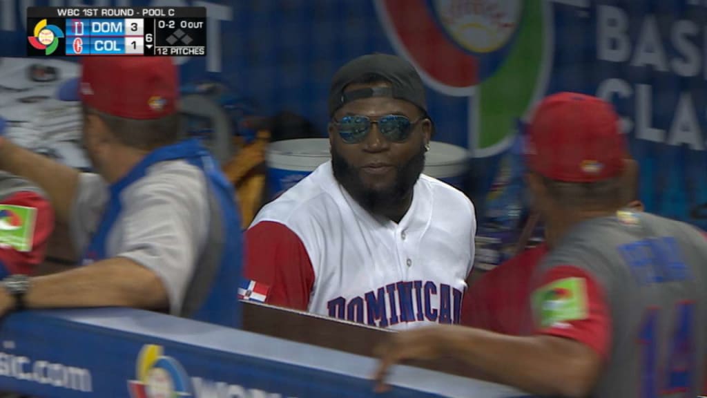 David Ortiz was hanging out in the DR dugout, will hopefully be  pinch-hitting very soon