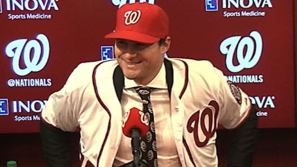 Today in Nationals' History: Daniel Murphy introduced as a member of the  Nationals, by Nationals Communications