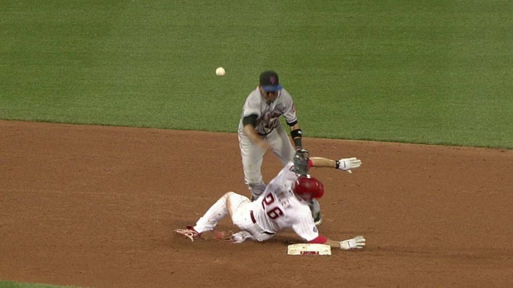 Baseball cracks down on hard slides such as the one by Dodgers