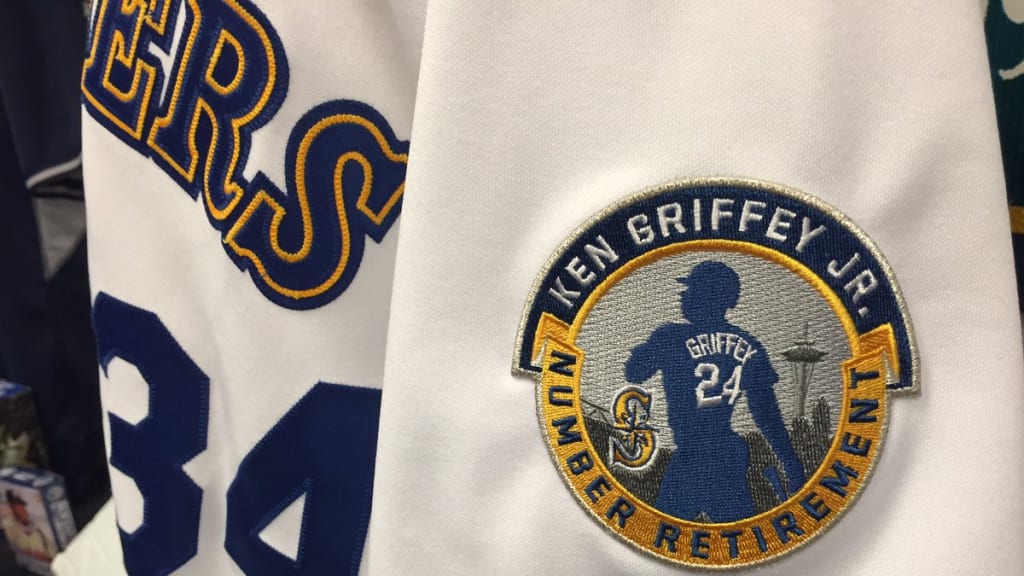 Check out the awesome flags, jerseys and patches from the Mariners' Griffey  appreciation weekend