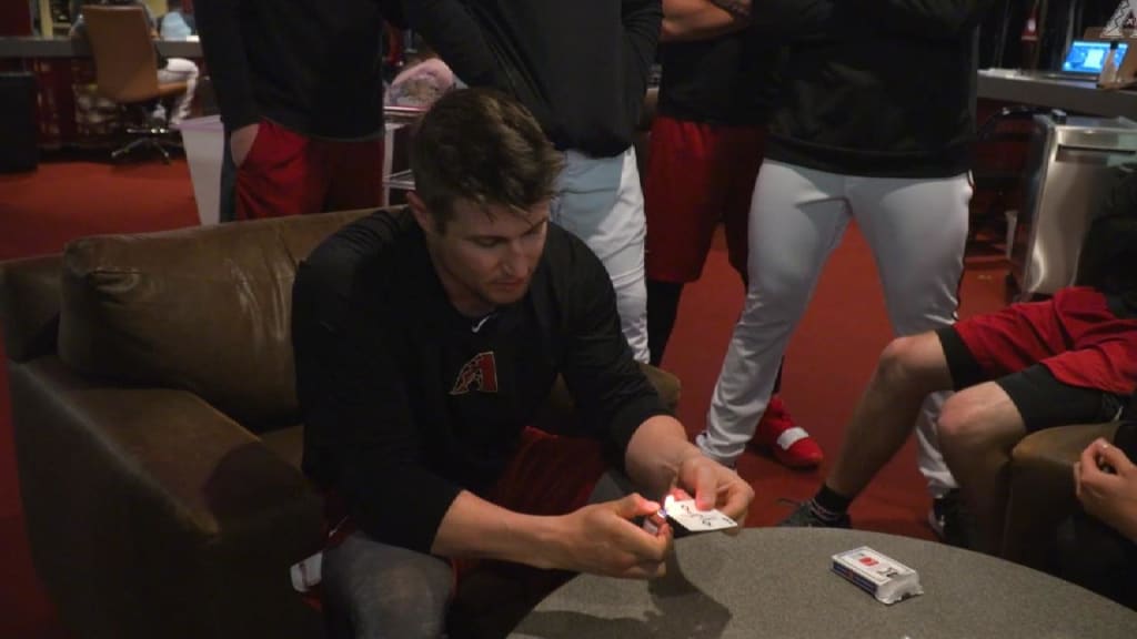Heineman performs a magic trick