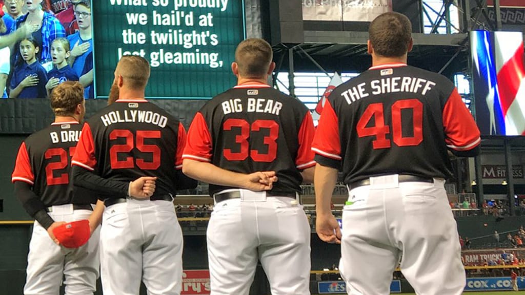 Andrew Chafin chose "The Sheriff" for his Players Weekend jersey. (@Dbacks)