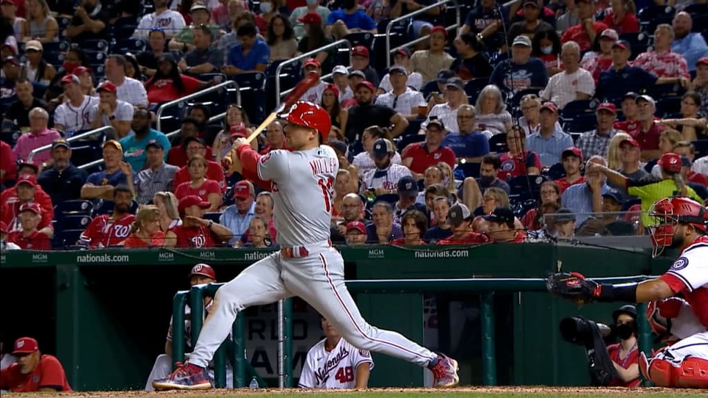 Washington Nationals right fielder Bryce Harper celebrates after hitting a  double against the Arizona Diamondbacks in the first inning at Nationals  Park in Washington, D.C. on August 4, 2015. Photo by Kevin