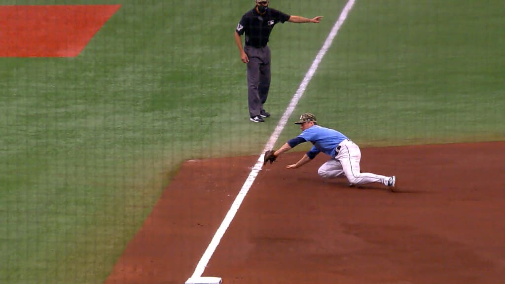 Joey Wendle's nice defensive stop