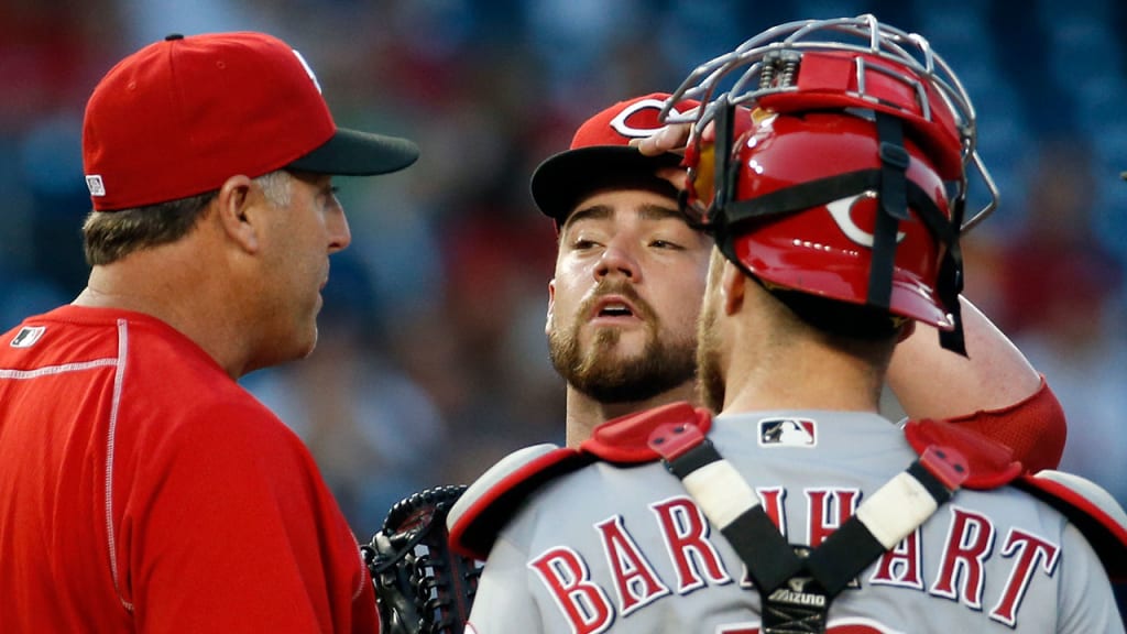 Brandon Finnegan allowed eight runs over 2 1/3 innings on Thursday vs. the Nationals. (AP)