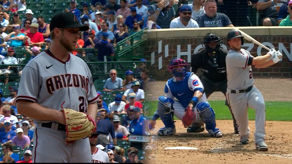 August 14 2022: Arizona outfielder Daulton Varsho (12) in the