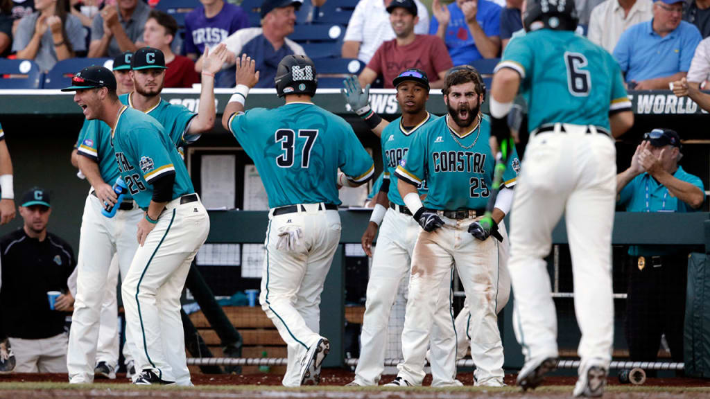Coastal Carolina took advantage of three errors to eliminate Texas Tech from the College World Series. (AP)