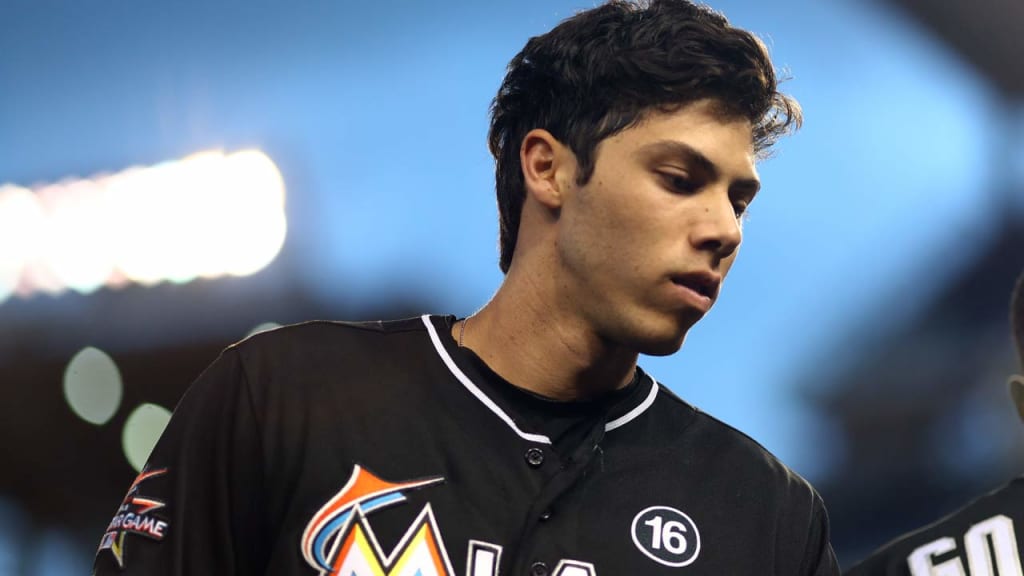 Christian Yelich was 1-for-5 against the A's on Tuesday. (Getty)