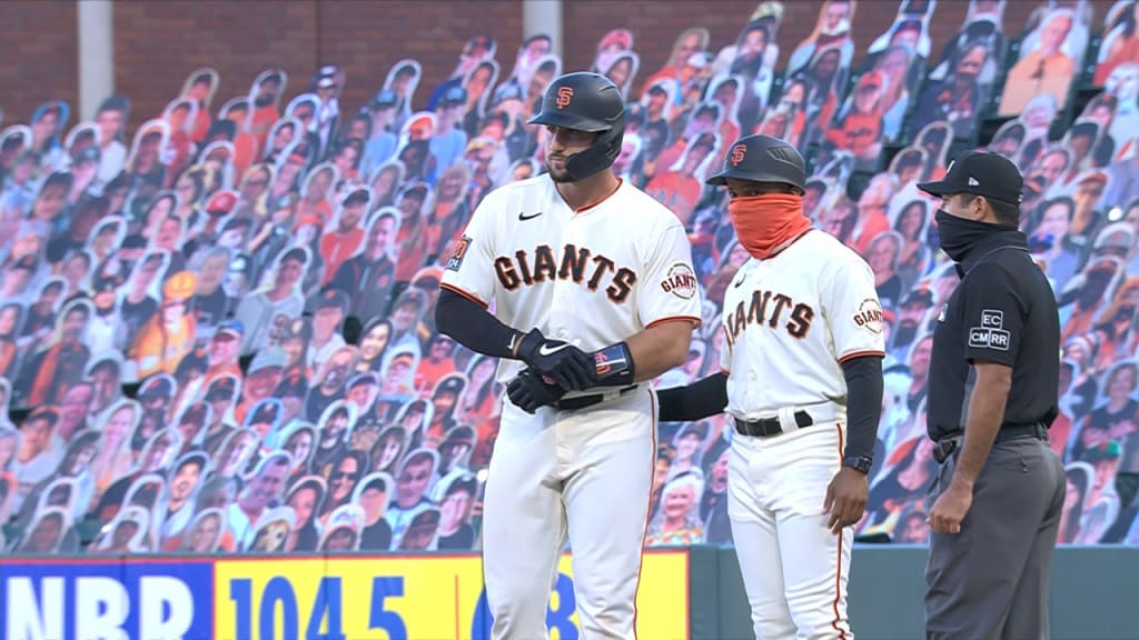 April 08, 2019: San Diego Padres left fielder Wil Myers (4) celebrates a  home run, during a MLB game between the San Diego Padres and the San  Francisco Giants at Oracle Park