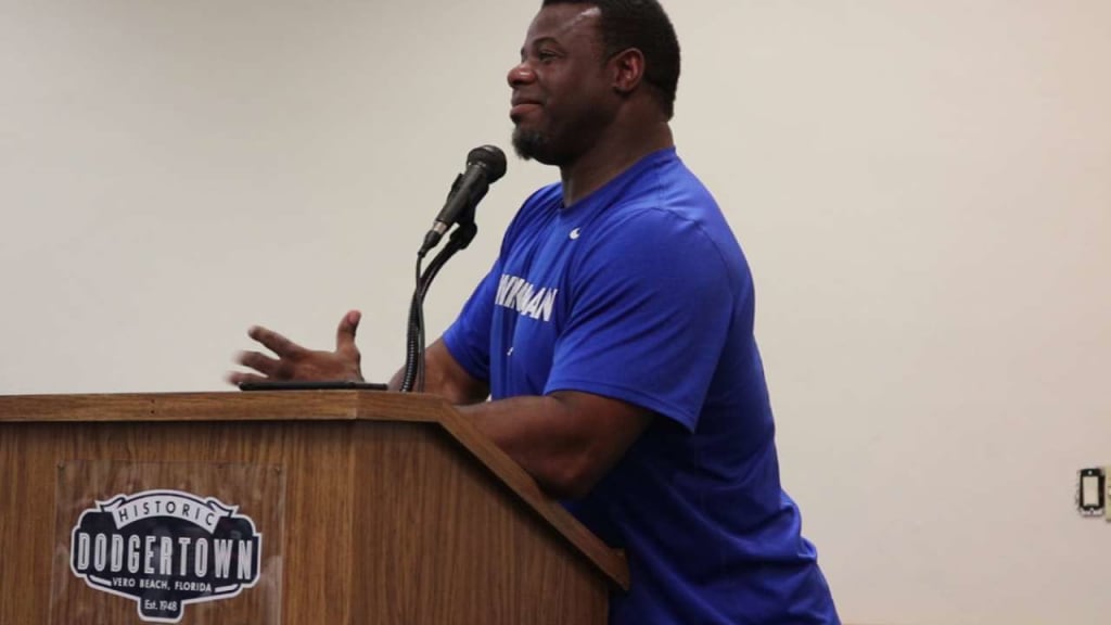 Ken Griffey Jr. former MLB player, at Historic Dodgertown