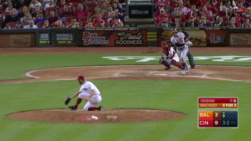 Cingrani's snag on comebacker