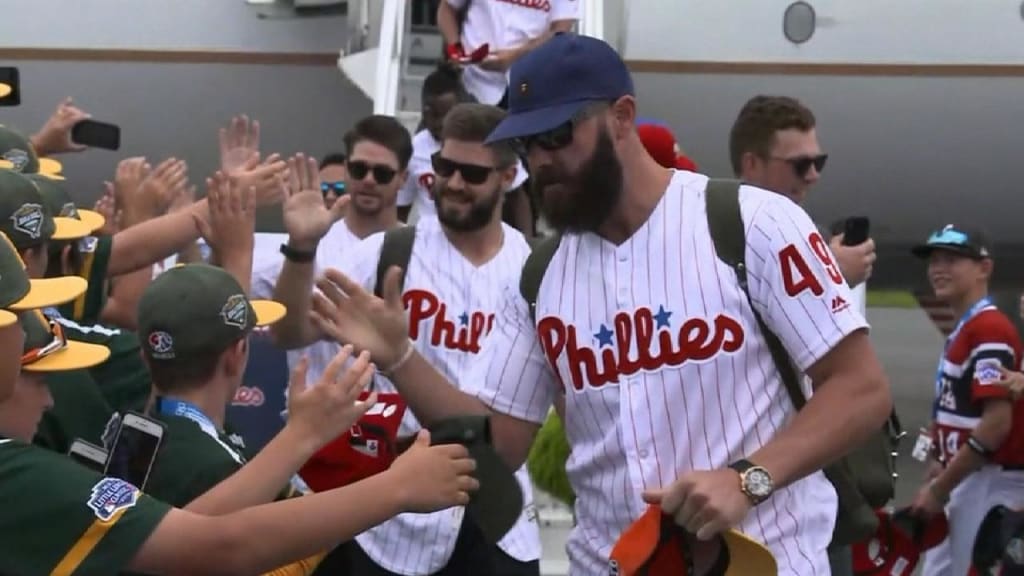 In Williamsport, Phillies take selfies and talk dingers with
