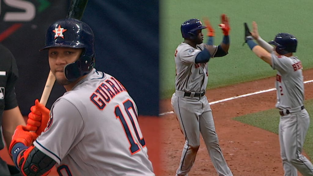 Yuli Gurriel's first strikeout of 2022 postseason ends streak