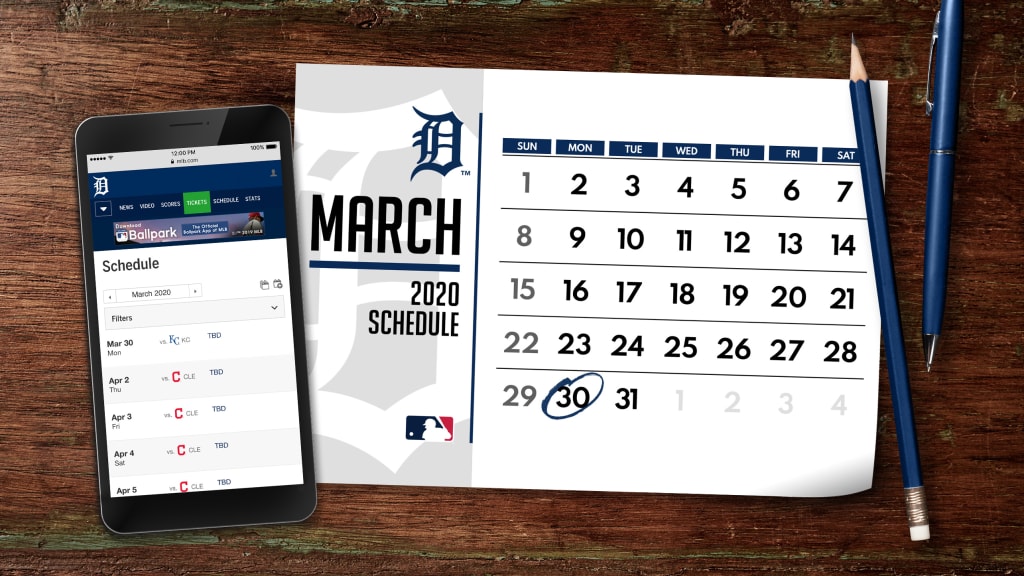 Printable 2020 Detroit Tigers Schedule