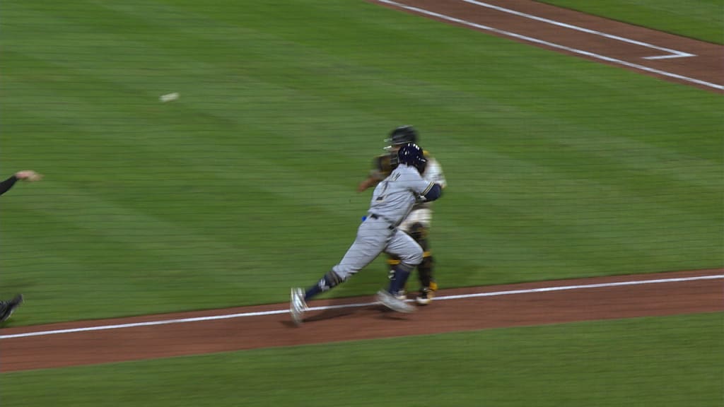 Brewers score on odd sequence