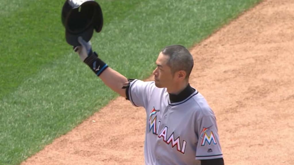 2015 Ichiro Suzuki Game Worn Miami Marlins Jersey.  Baseball, Lot  #81983