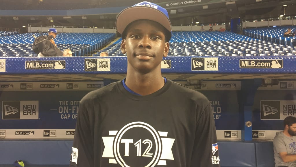 Center fielder Denzel Clarke is one of the players that is shining at Tournament 12, which is hosted at the Rogers Centre.