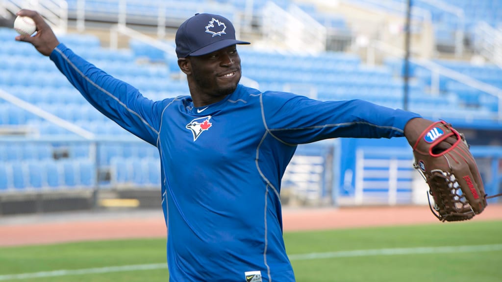Before becoming the Blue Jays' No. 3 prospect, Anthony Alford was a standout college quarterback. (AP)