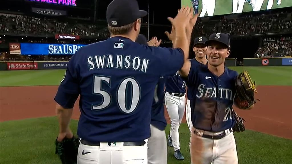 Erik Swanson records final out