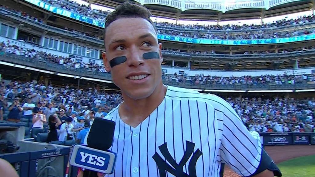 Aaron Judge on his walk-off homer