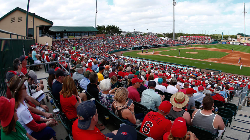 The Cardinals will play 18 games at Roger Dean Stadium, including four as the visiting team vs. the Marlins. (AP)
