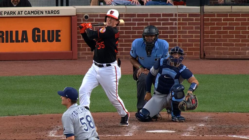 Adley Rutschman's FIRST CAREER HIT! Orioles top prospect laces a