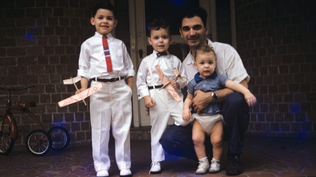 Trey’s dad Tony, uncle Danny, grandfather Joseph and uncle Rick.
